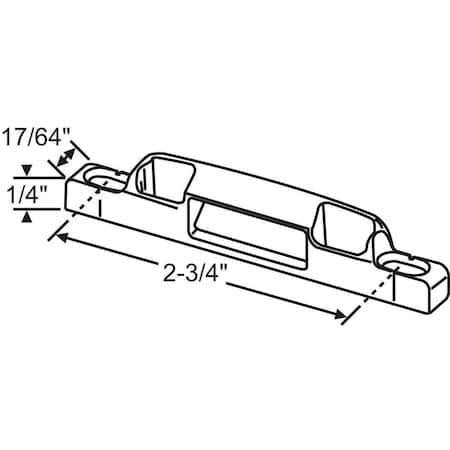 Strybuc PRO LATCH SURFACE MOUNT STRIKE 50-1066W